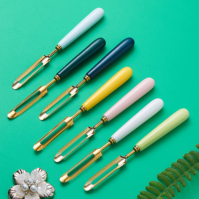 Nordic stainless steel peeling fruit knife creative kitchen gadget mooncake knife fruit peeler melon peeler peeler