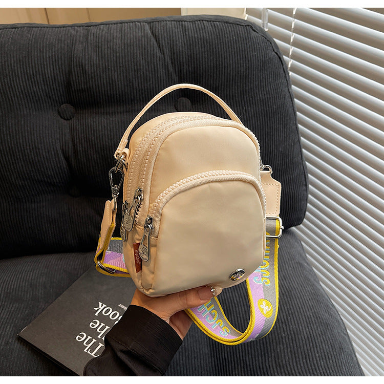 Cross-border wide shoulder strap small satchel women's shoulder bag light travel commuter fashion women's bag versatile casual messenger bag