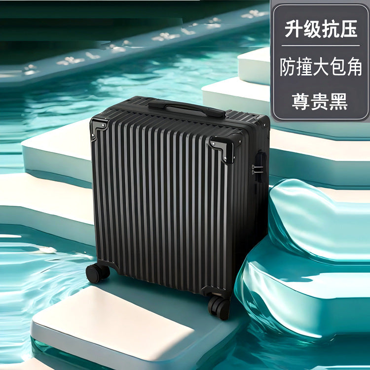 New suitcase, women's candy-colored suitcase, men's universal wheel trolley case, 20-inch boarding case, password bag, one piece.
