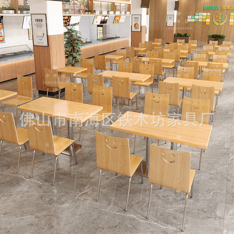 Canteen table and chair combination, noodle restaurant, burger, pizza shop, dessert, snack, fast food restaurant, simple hotel, Shaxian table and chair