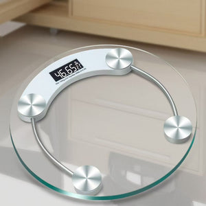 Round electronic scale - home use, accurate, durable, high-precision weight scale for adults, rechargeable, suitable for dorms