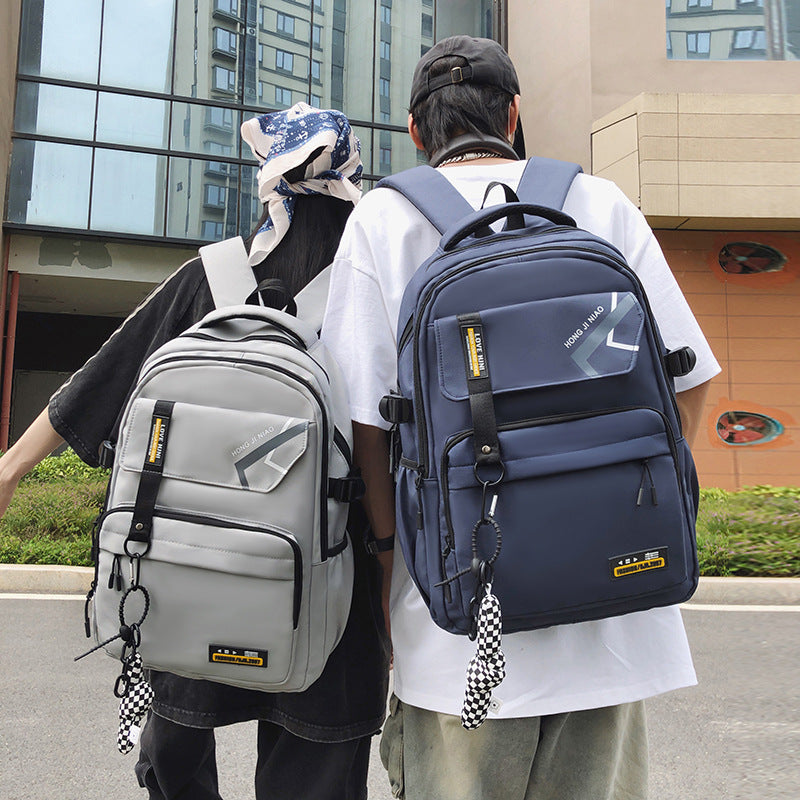 New backpack men's large-capacity outdoor leisure travel bag computer bag men's backpack student schoolbag delivery