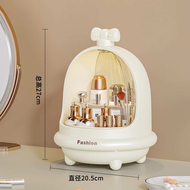 Rotating Cosmetics Storage Box Desktop Drawer Skin Care Products Dust Cabinet Premium Sense Dresser Large Capacity Shelf