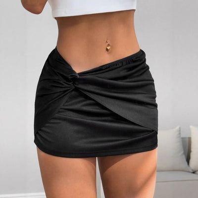 Pre-sale-73332# cross-border fashionexport women's versatile fashion a-line ultra-short mini skirt
