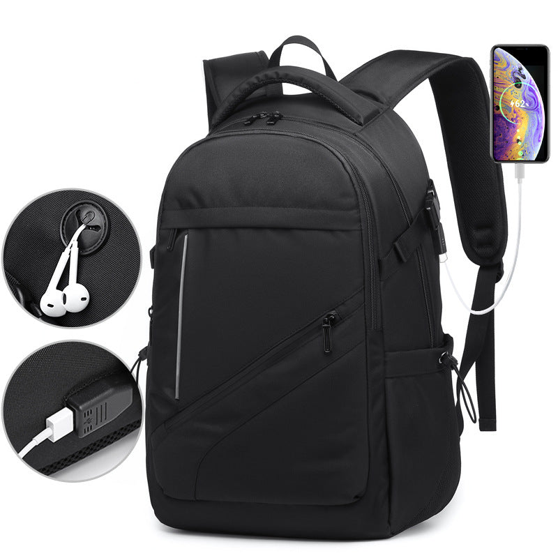 New backpack men's business computer bag leisure travel bag large capacity backpack outdoor large and middle school student schoolbag