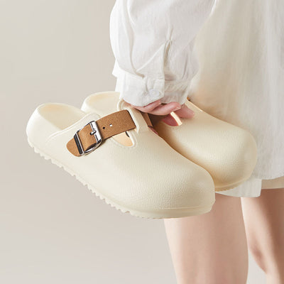 2026 summer new soft sole "cloud-like" closed-toe slippers - plus size fashionable casual shoes for office work and lounging