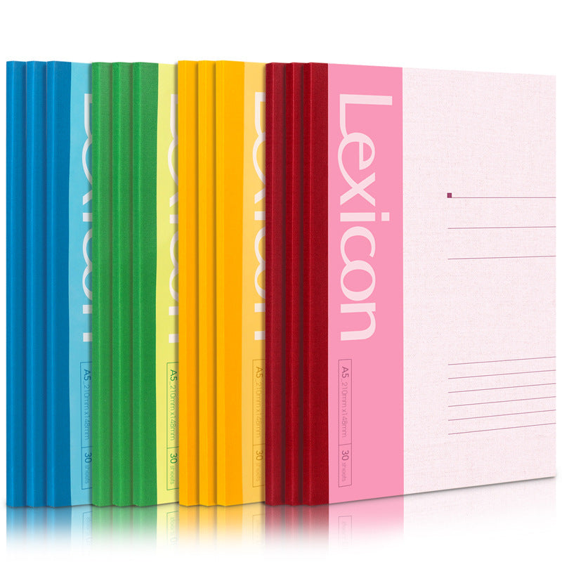 Deli 7650 soft copy A5 wireless binding book student notepad soft copy notebook 30 pages book wholesale