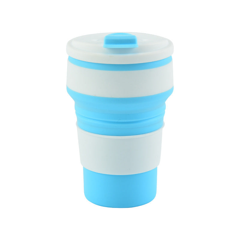 Cross-border silicone water cup travel outdoor portable folding cup easy cup high value coffee cup FCM camping