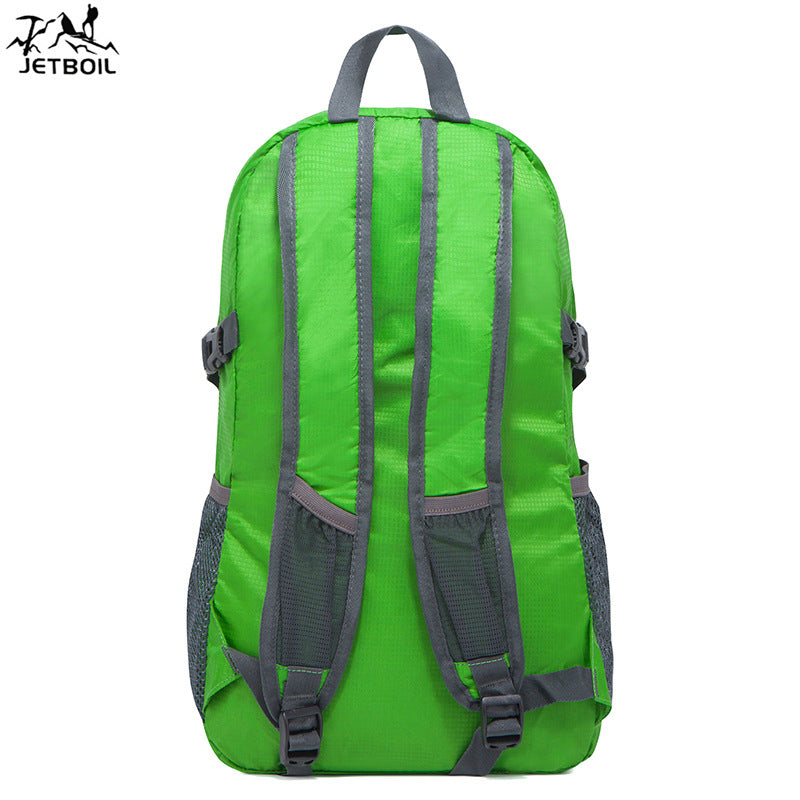 Skin bag foldable nylon travel bag outdoor backpack portable lightweight mountaineering bag advertising gift backpack