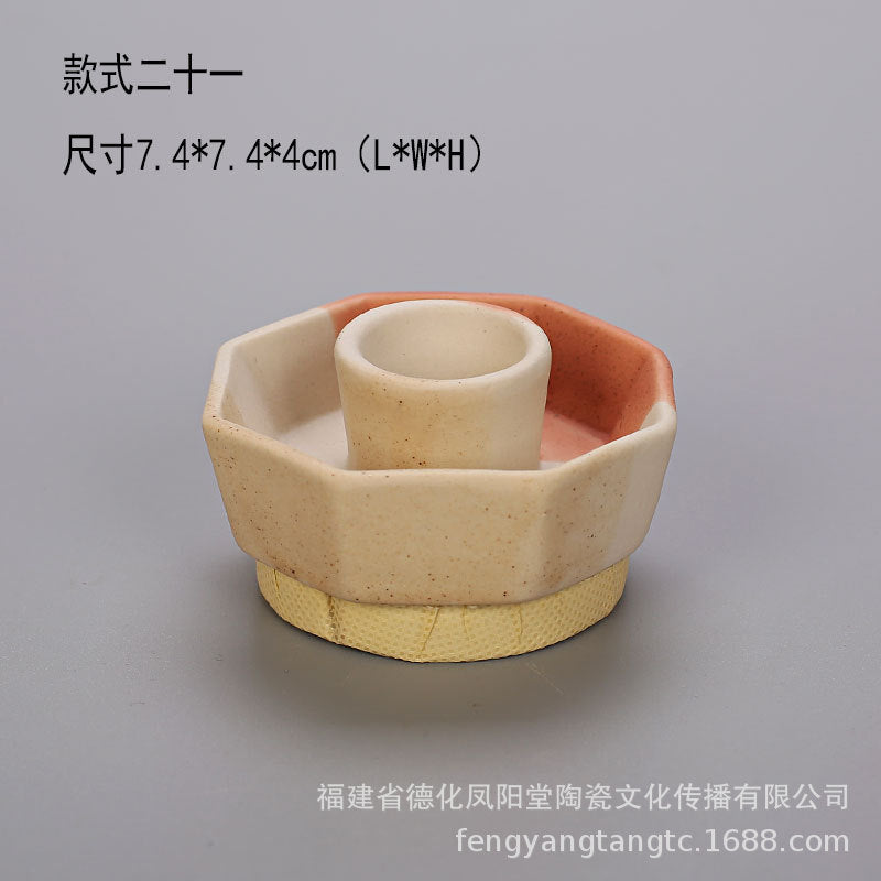 陶瓷烛台北欧IN风简约桌面摆件玻璃储蓄罐烛光晚餐干花密封罐装饰