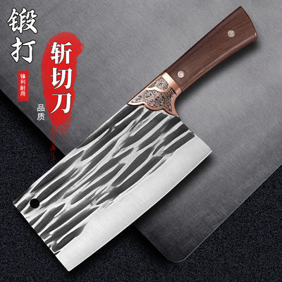 Forged for home kitchen knife chopping knife chef's special slicing knife kitchen longquan knife 20 yuan jianghu mode