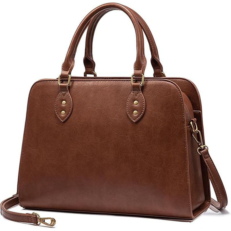 Bag Women's Fashion Commuter Handbag Women's Cowhide Shoulder Bag Oblique Span Bag Birthday Gift for Girlfriend to Wife