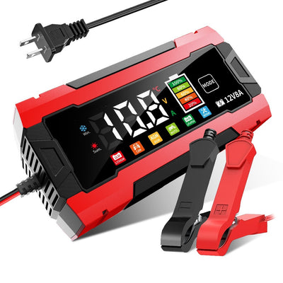 12v8a car battery charger 12v charger motorcycle battery charger lithium iron phosphate charger