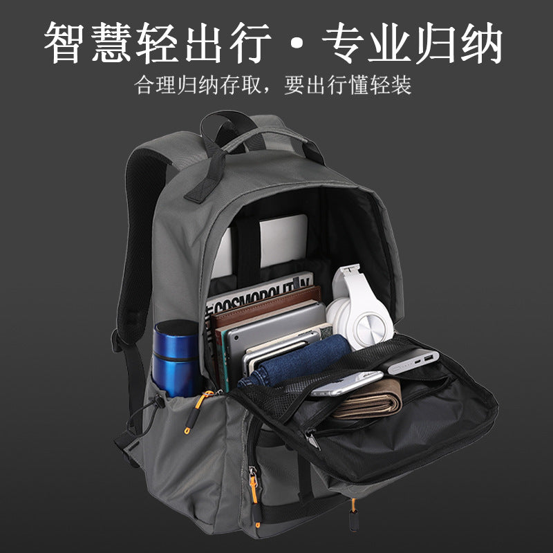 New spine protection backpack casual versatile schoolbag large capacity scratch-proof waterproof wear-resistant junior high school students