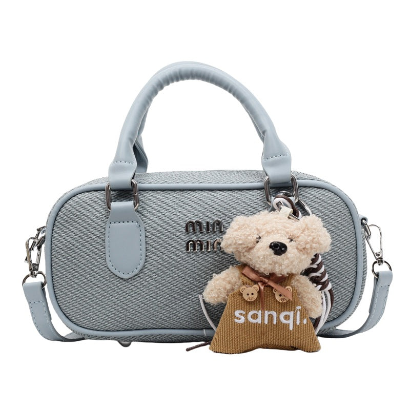 Cross-border versatile simple messenger bag women's summer 2025 new fashion Korean version of high-end portable commuter bag women