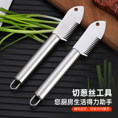 New arrivalthickened stainless steel onion cutter onion shredding knife multi-functional grater grater grater kitchen tool