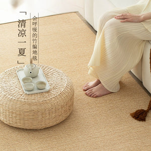 Bamboo woven japanese-style tatami mat, summer floor cushion, living room, home, coffee table, tea room, bedroom - easy to care for
