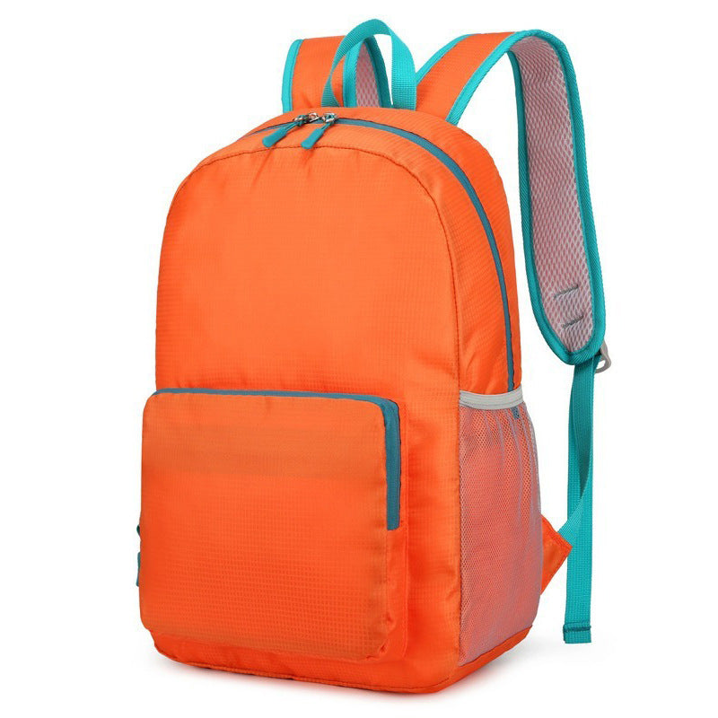 Cross-border foldable lightweight casual backpack universal for boys and girls, high-end mountaineering bag, short-distance large-capacity travel bag