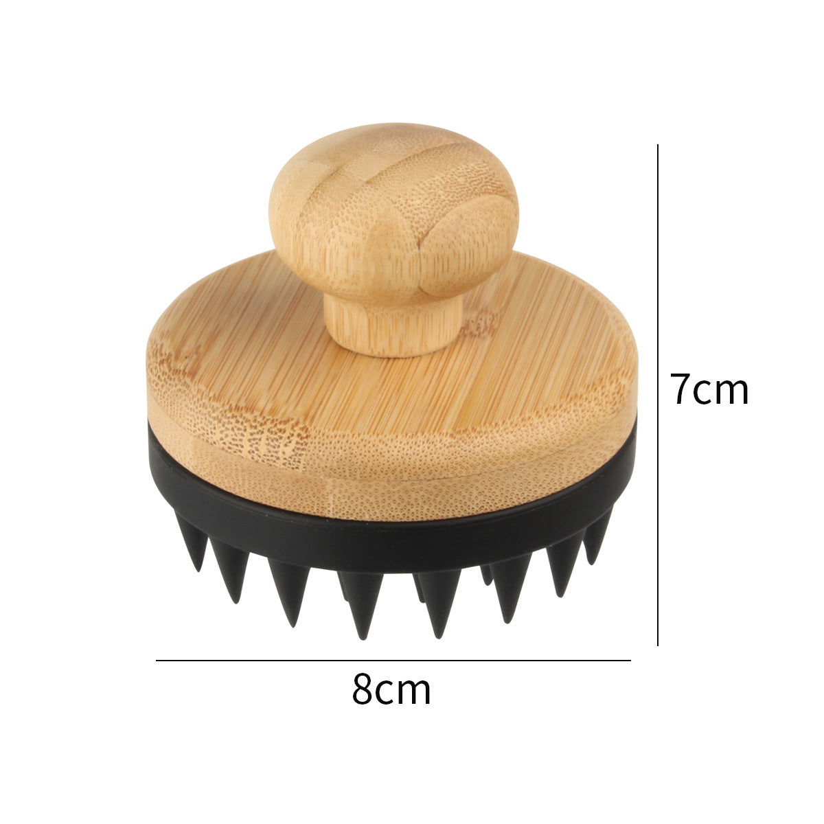 Cross-border new silicone shampoo brush, powerful head massage, clean scalp shampoo brush, soft silicone tooth shampoo comb