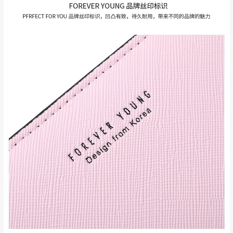 OEM processing customized women's wallet short high-end change bag pu leather zipper card bag card holder