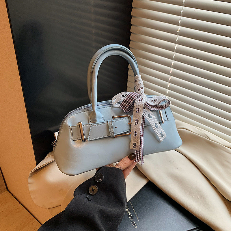 Dopamine girl hand shell bag 2025 spring and summer new Korean version shoulder bag fashion niche casual shoulder bag