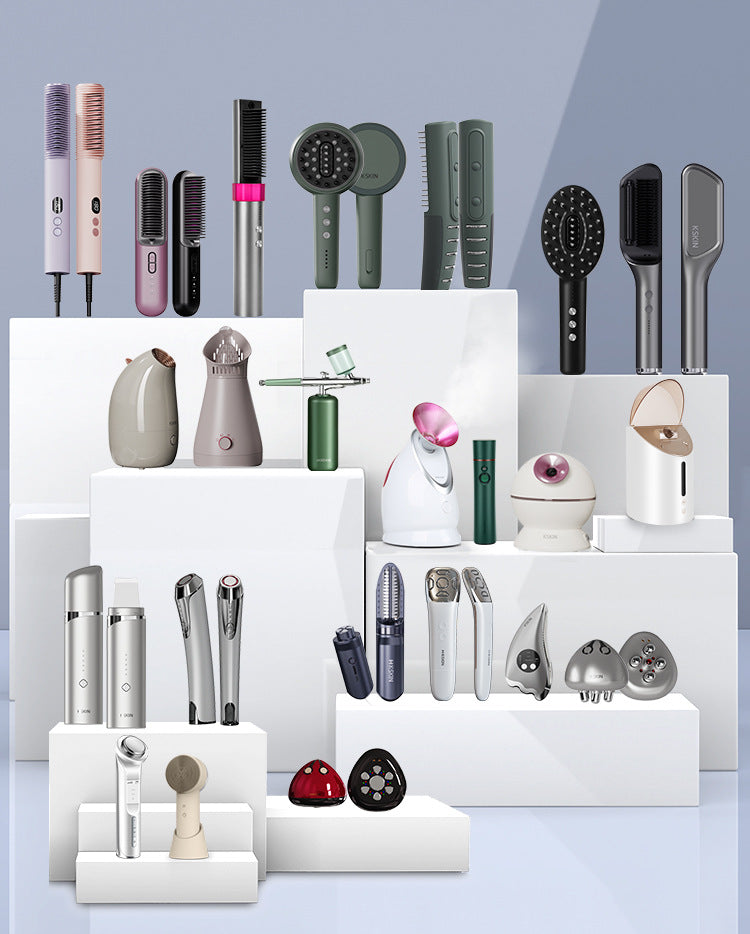 Cross-border new hair straightener, straight curl, hydrated negative ion hair care, hair straightener, curling iron does not hurt hair, curl and straighten dual-purpose