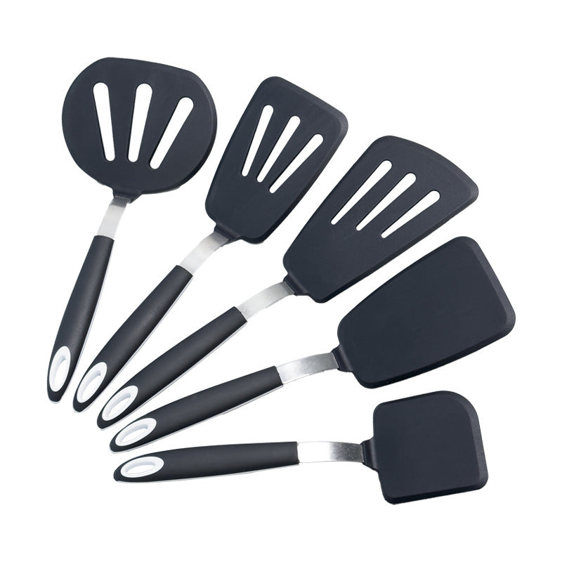 Cross-border silicone cooking utensils fish shovel teppanyaki cooking shovel pancake non-stick pan silicone spatula steak leak shovel