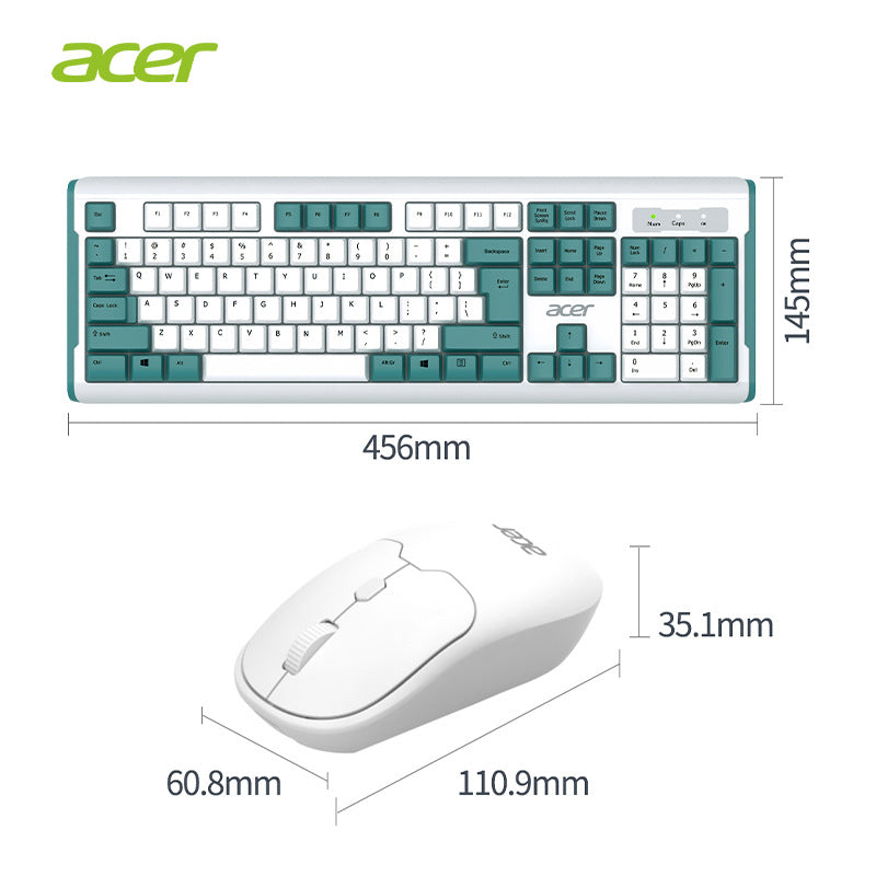 Source wholesale brand keyboard color matching wireless keyboard and mouse 104 keys independent number area 2.4G wireless battery