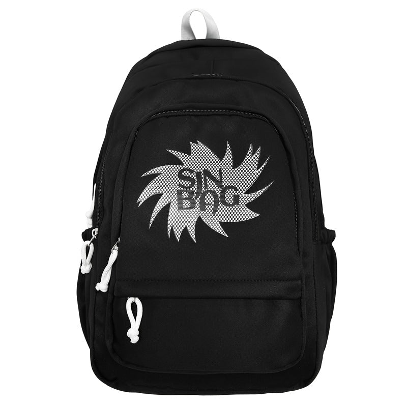 New middle and high school students backpack women's large-capacity simple student backpack fashion leisure trend schoolbag