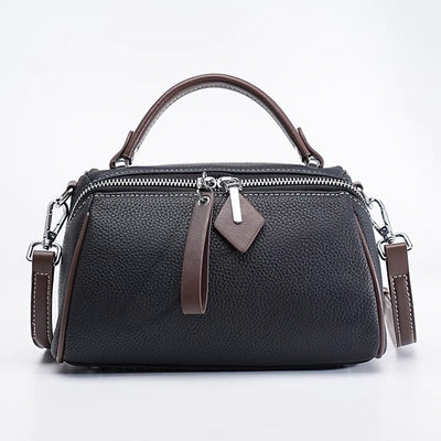 Small bag 2024 new women's fashion versatile phone bag handbag boston genuine leather women's bag chic crossbody bag