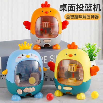 Kids puzzle desktop chick shooting toy finger press ejection concentration training casual decompression game console