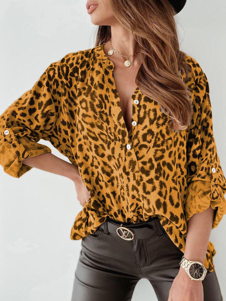 Spot, European and American  women's shirts wish independent station  lapel long-sleeved spring and autumn shirts