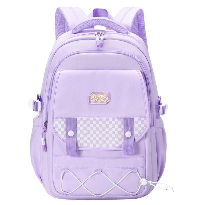New schoolbag trend Junior and high school student schoolbag fashionable and simple versatile backpack light commuter computer backpack