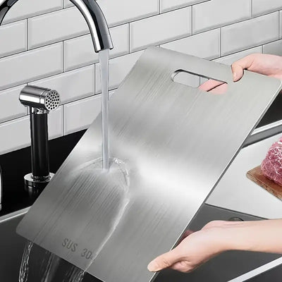 thickened 304 stainless steel cutting board kitchen chopping board fruit board panel rolling board chopping board factory