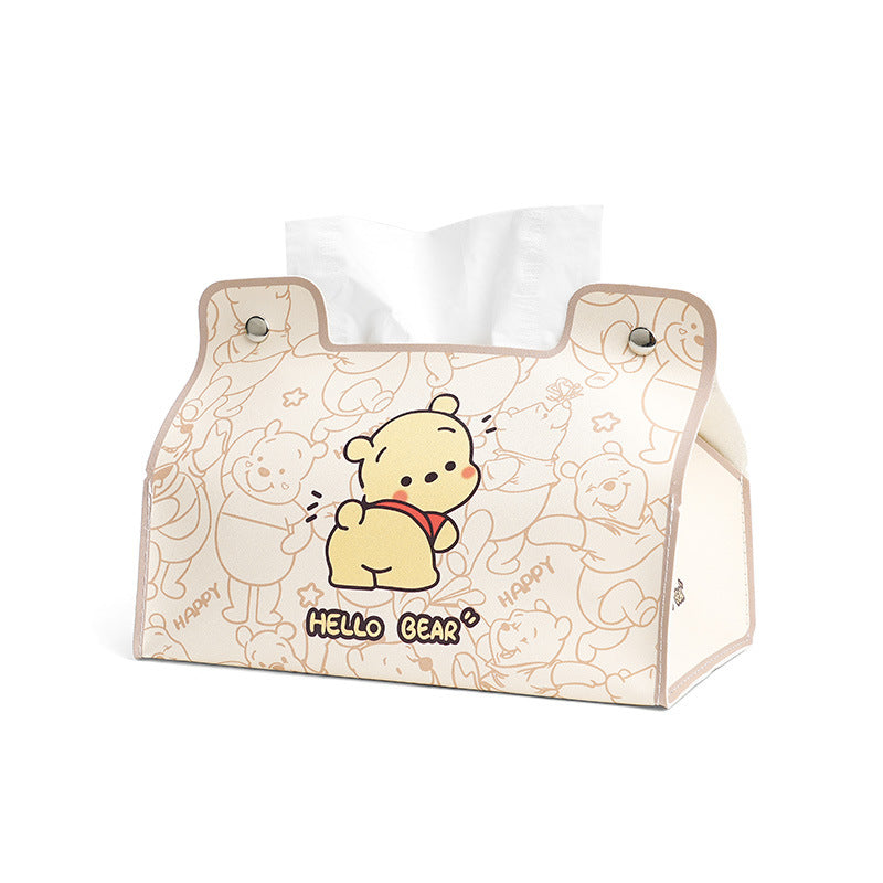 Pumping box Household leather tissue box Living room dining room Waterproof napkin box Car universal storage Pumping box