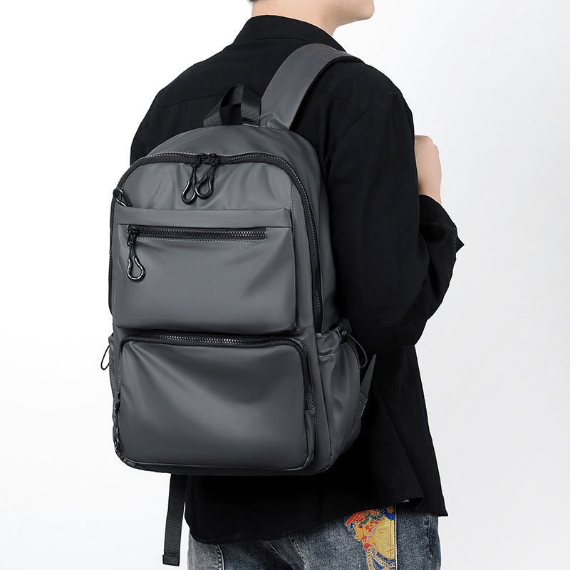 New simple casual computer bag, college student trendy brand schoolbag, backpack, large-capacity outdoor travel bag