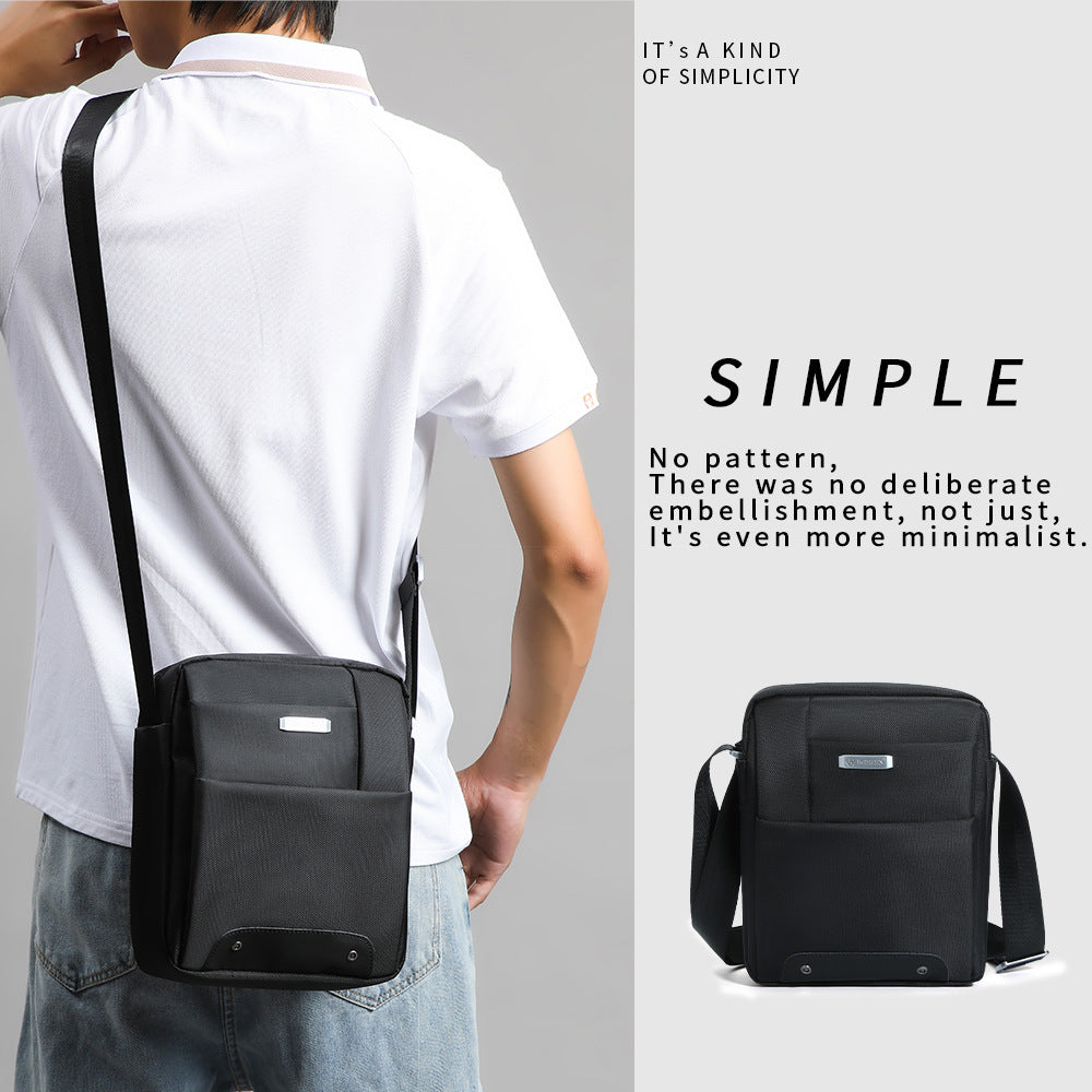 Boiseen new unavailable  spot men's shoulder bag business satchel simple youth men's bag wholesale