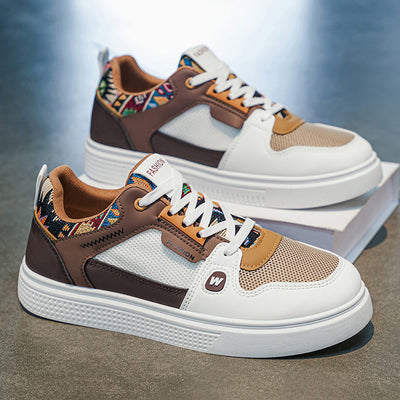 Men's skate shoes 2026 new spring mesh breathable trendy versatile men's shoes thick sole height increasing casual sports trendy shoes