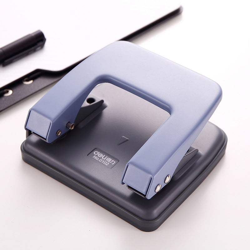 Deli 0102 hole puncher hole puncher office supply can punch 20 pages wholesale two holes two holes hole punching machine