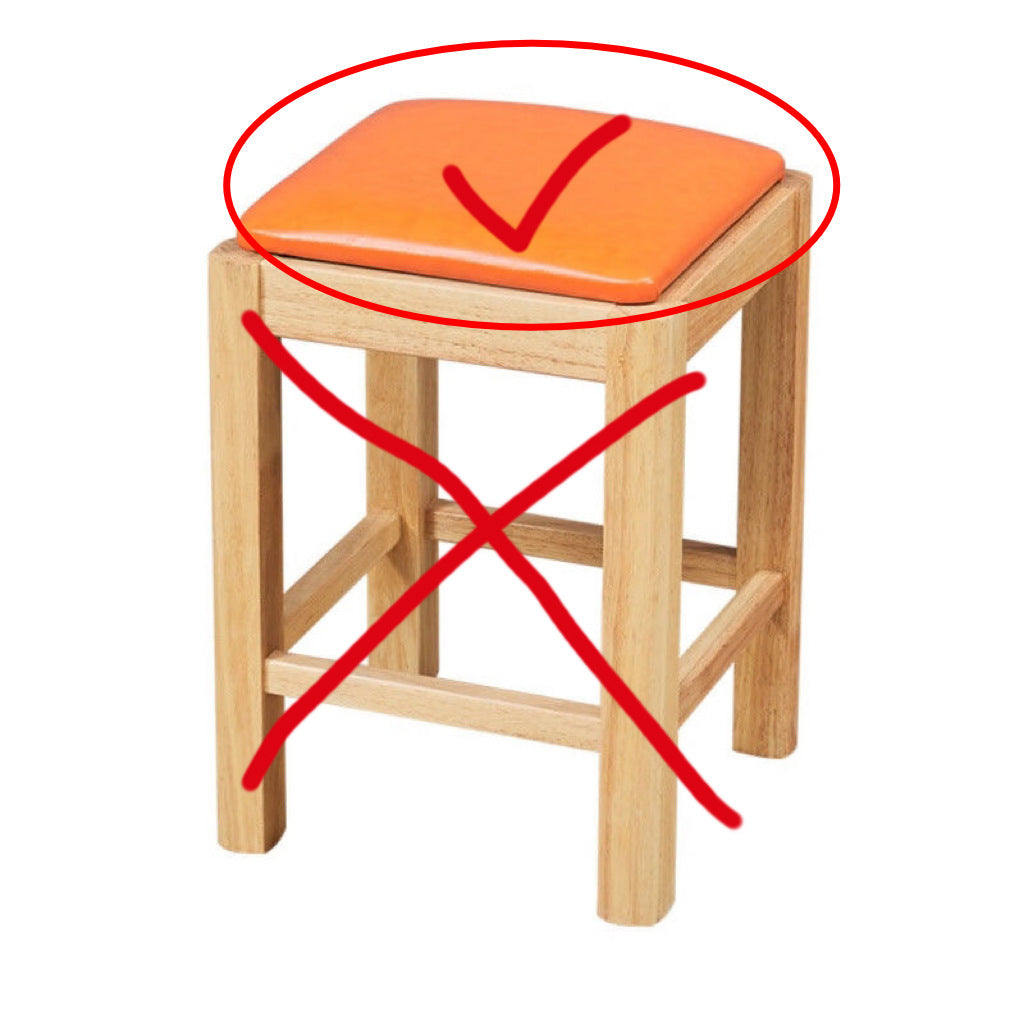 Commercial Square Stool Catering Snack Noodle Restaurant Breakfast Milk Tea Rice BBQ Burger Fast Food Restaurant Backless Solid Wood Stool Household