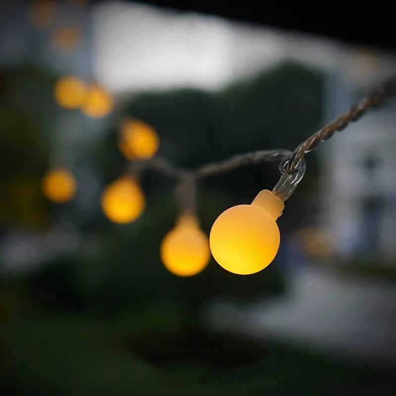 10 meters 80 lights camping atmosphere light string USB outdoor tent canopy decoration dragon ball small ball light strip wholesale