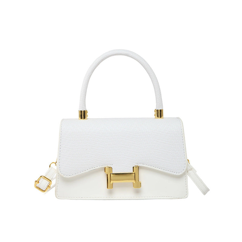 Casual simple portable small square bag women's 2025 summer new trend fashion shoulder bag niche retro messenger bag