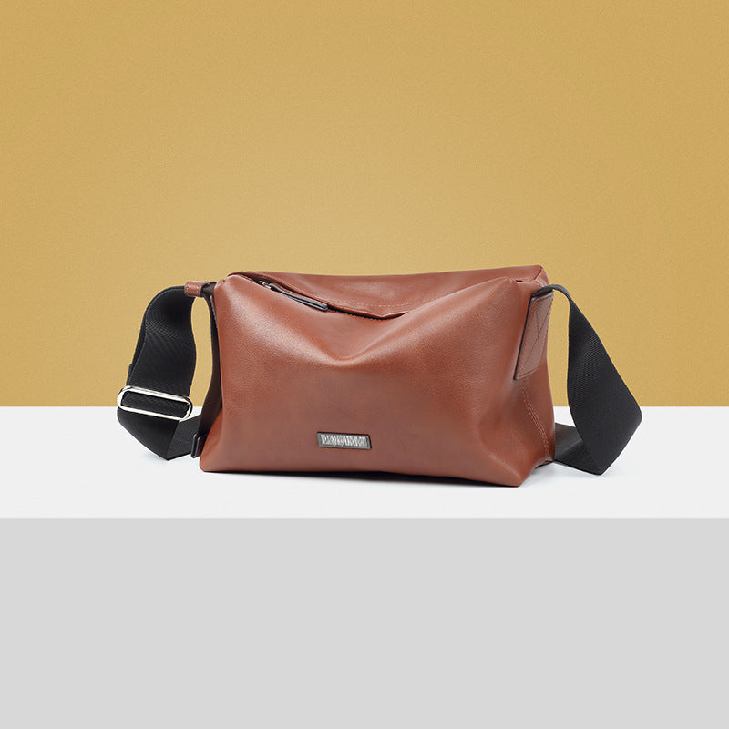 New leather men's bag fashion casual men's messenger bag large capacity first layer cowhide trend men's shoulder bag