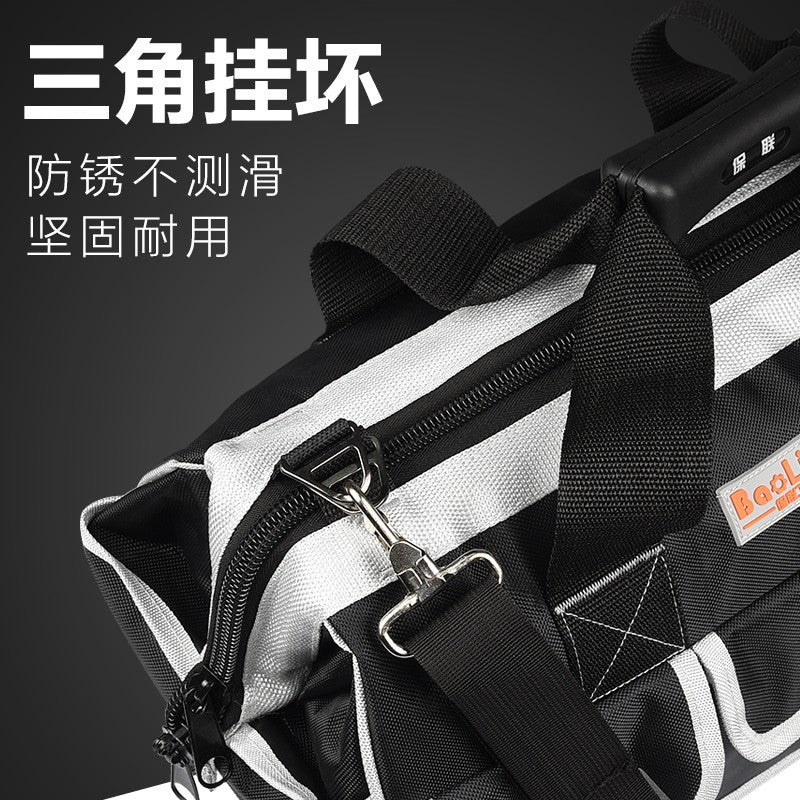 Portable Multifunctional Toolkit Thickened Canvas Special Maintenance Storage Bag for Electricians Strong and Durable Portable Tool Bag