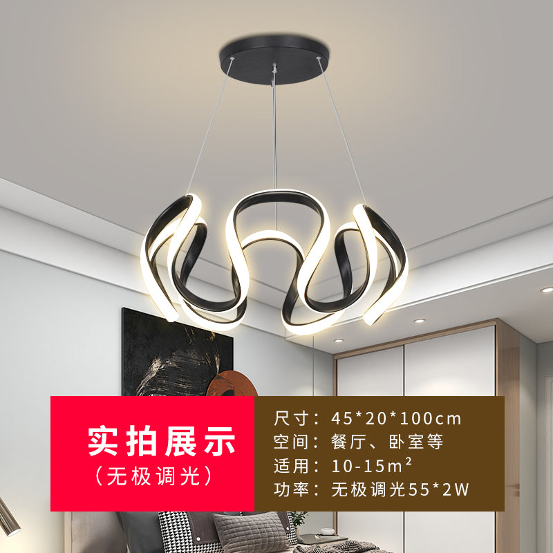 餐厅灯三头新款LED节能家用房间卧室吧台灯现代简约创意商铺吊灯