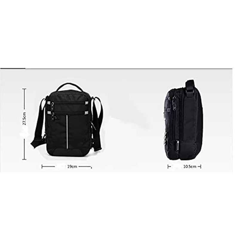 Cross-border popular men's messenger bag casual simple shoulder bag Oxford cloth diagonal span bag men's bag mobile phone bag mini bag