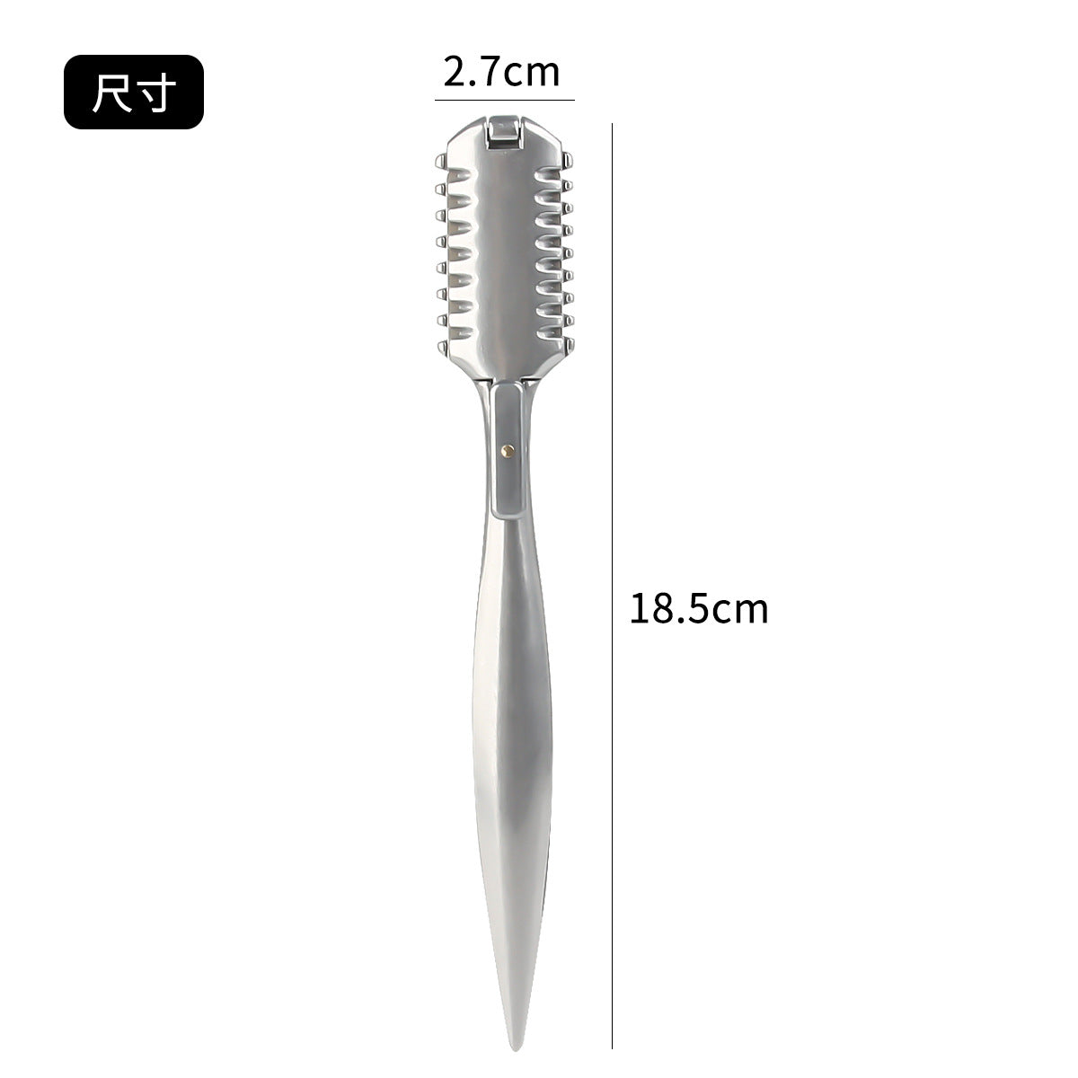 Stainless steel double-sided hair sharpener, hair repair bangs, hair sharpener, manual thinning, hair sharpener, aluminum alloy hair sharpener