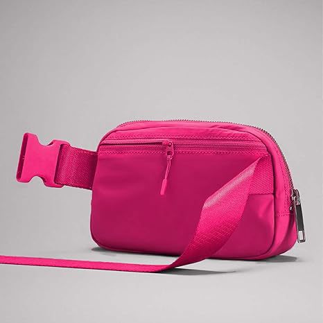 customized Lulu same fanny pack outdoor sports messenger bag mobile phone bag nylon running fitness bag