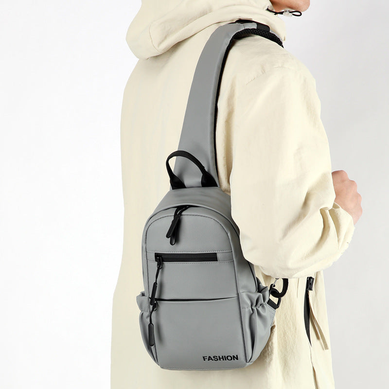 Breast bag men's  new fashion messenger bag outdoor commuting versatile leisure shoulder bag cycling sports backpack