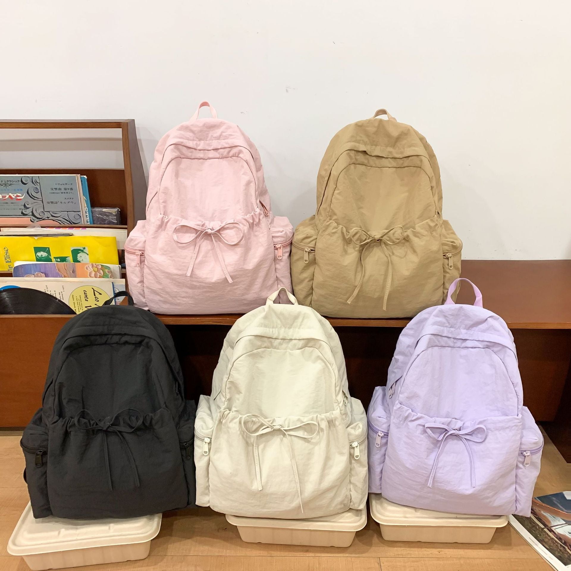 New trendy junior high school student schoolbag fashionable versatile small fresh backpack large capacity commuter travel backpack